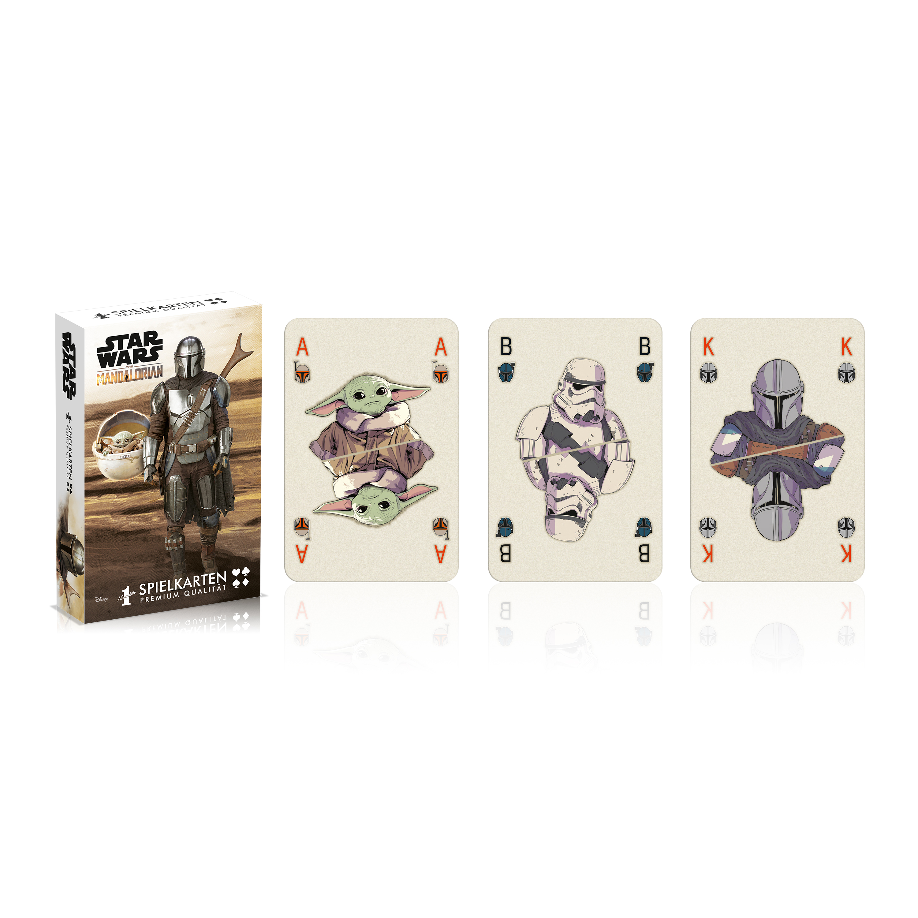 Winning Moves Number 1-  Spielkarten - Mandalorian »Baby Yoda«