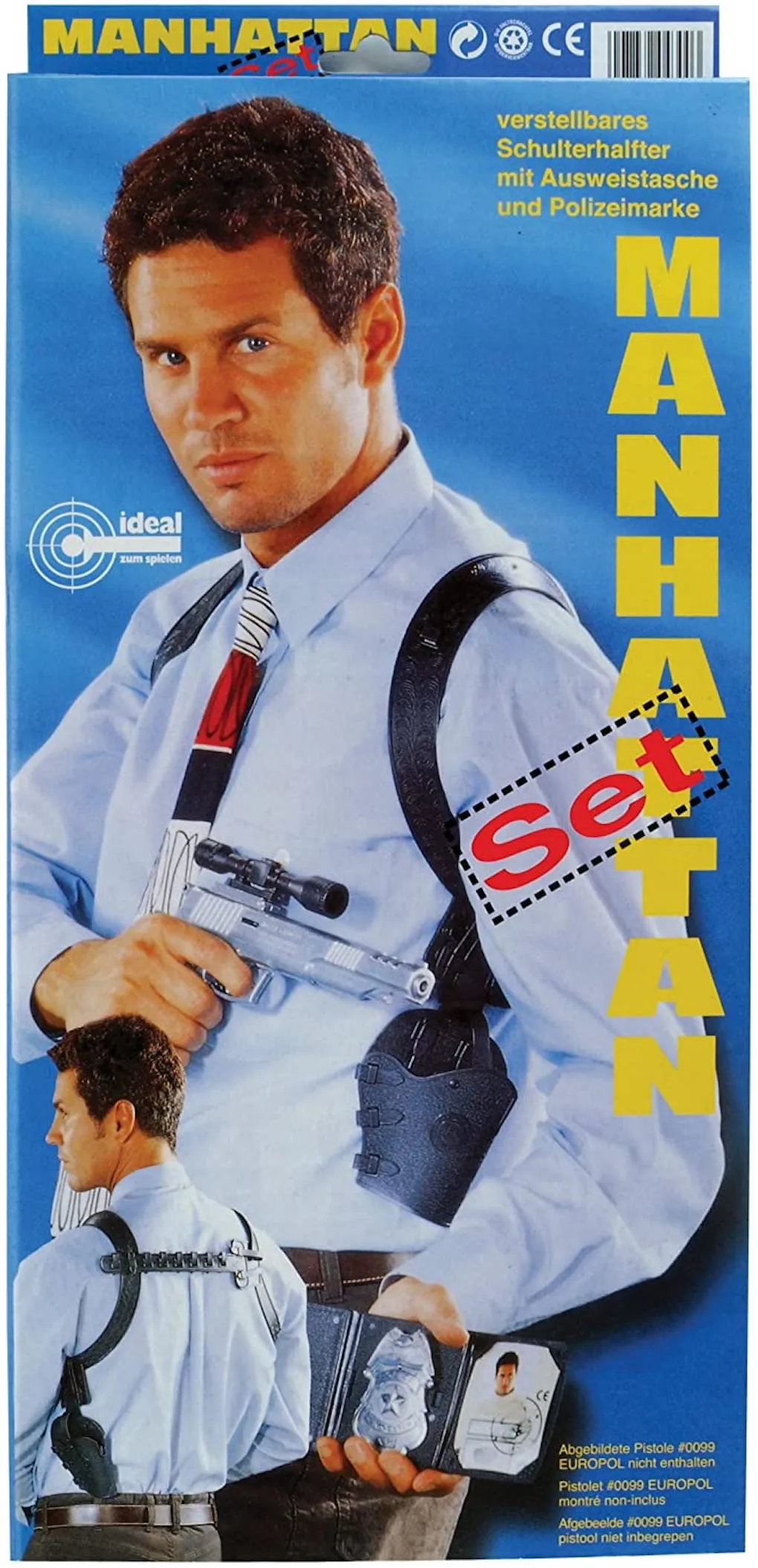 Schrödel 708 4300 - Schulterhalfter-Set Manhattan - Holster & Polizeimarke