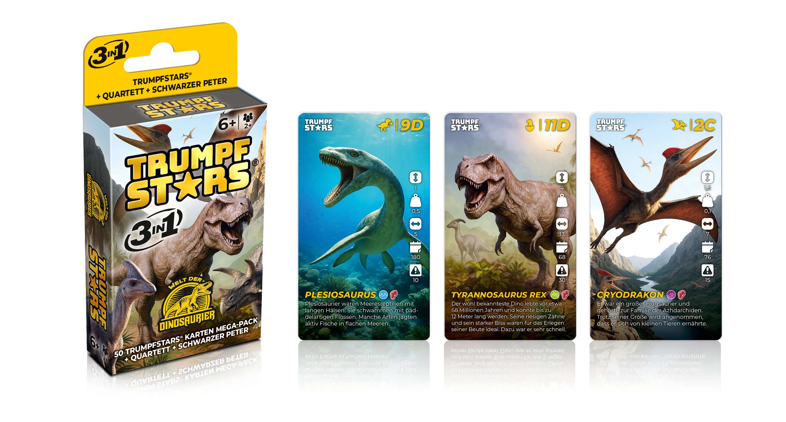 Gomazing - Kartenspiel - Trumpfstars: Welt der Dinosaurier