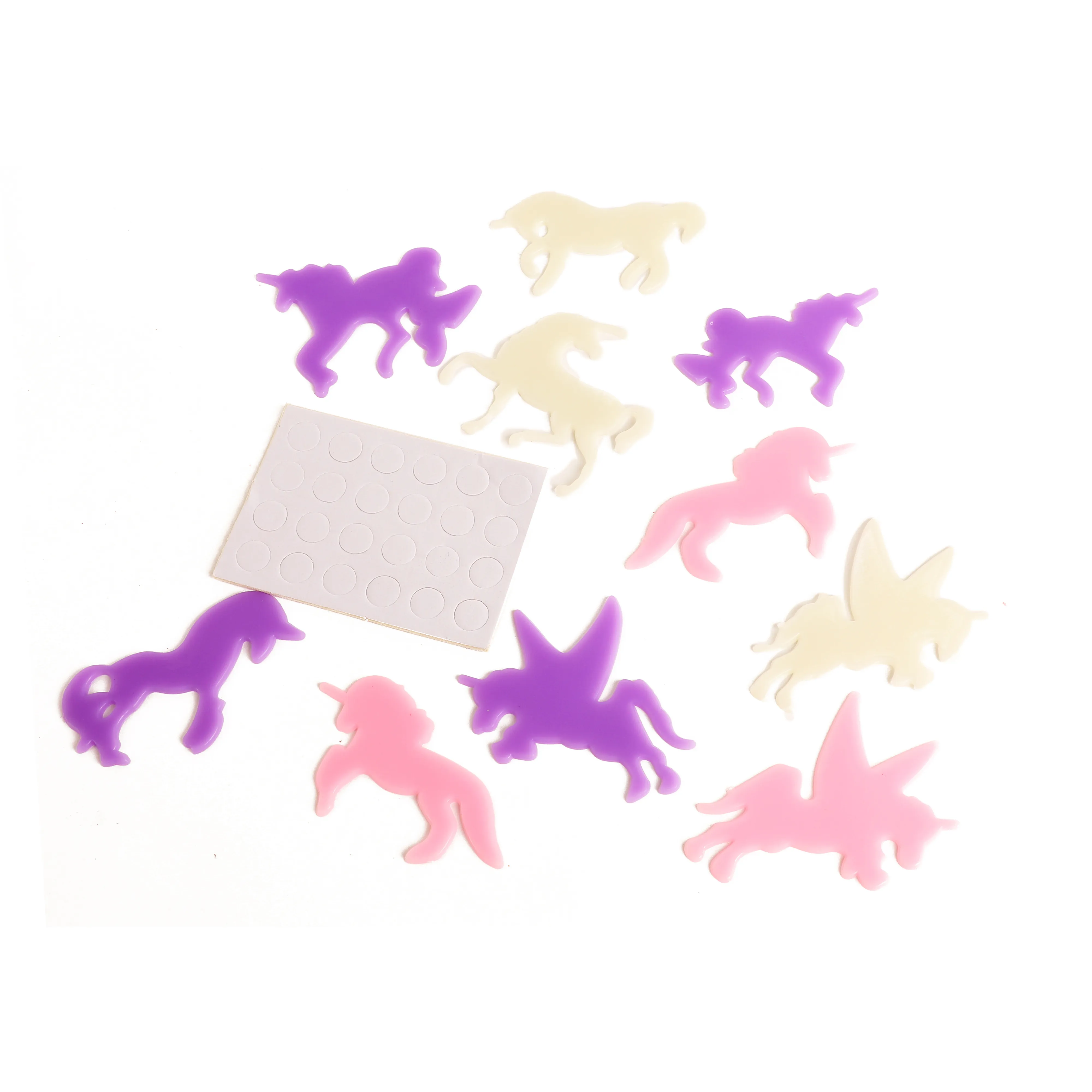 Toi-Toys - DREAM HORSE Glow in The Dark Shapes Einhorn-Aufkleber (12 Stück)