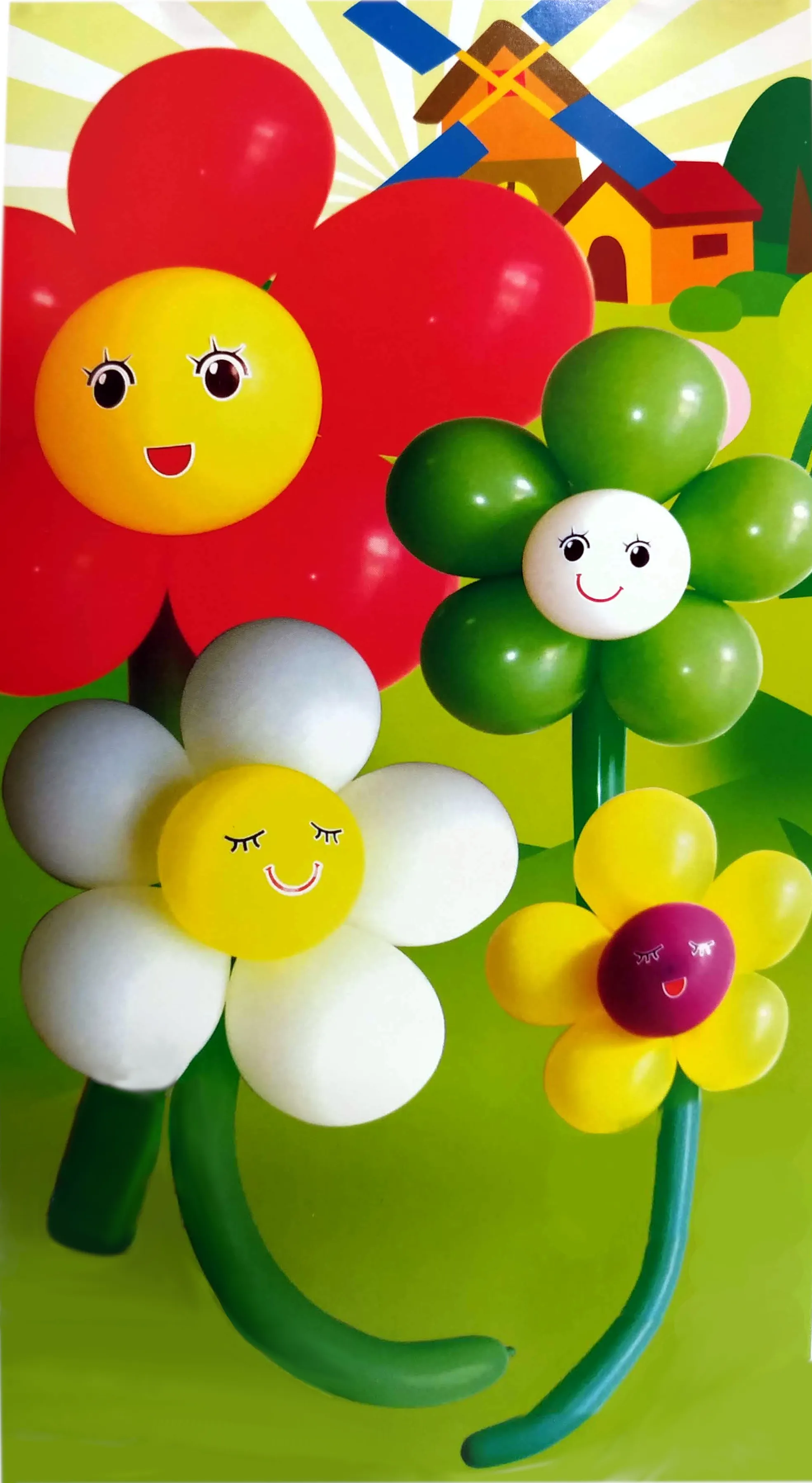 DIY Ballon Blumen (65cm)