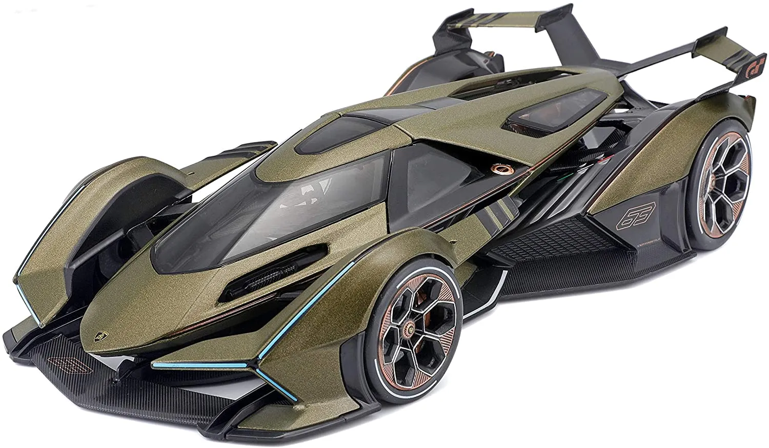 Maisto 36454 - Modellauto - Lamborghini V12 Vision Grand Turismo (grün, Maßstab 1:18)