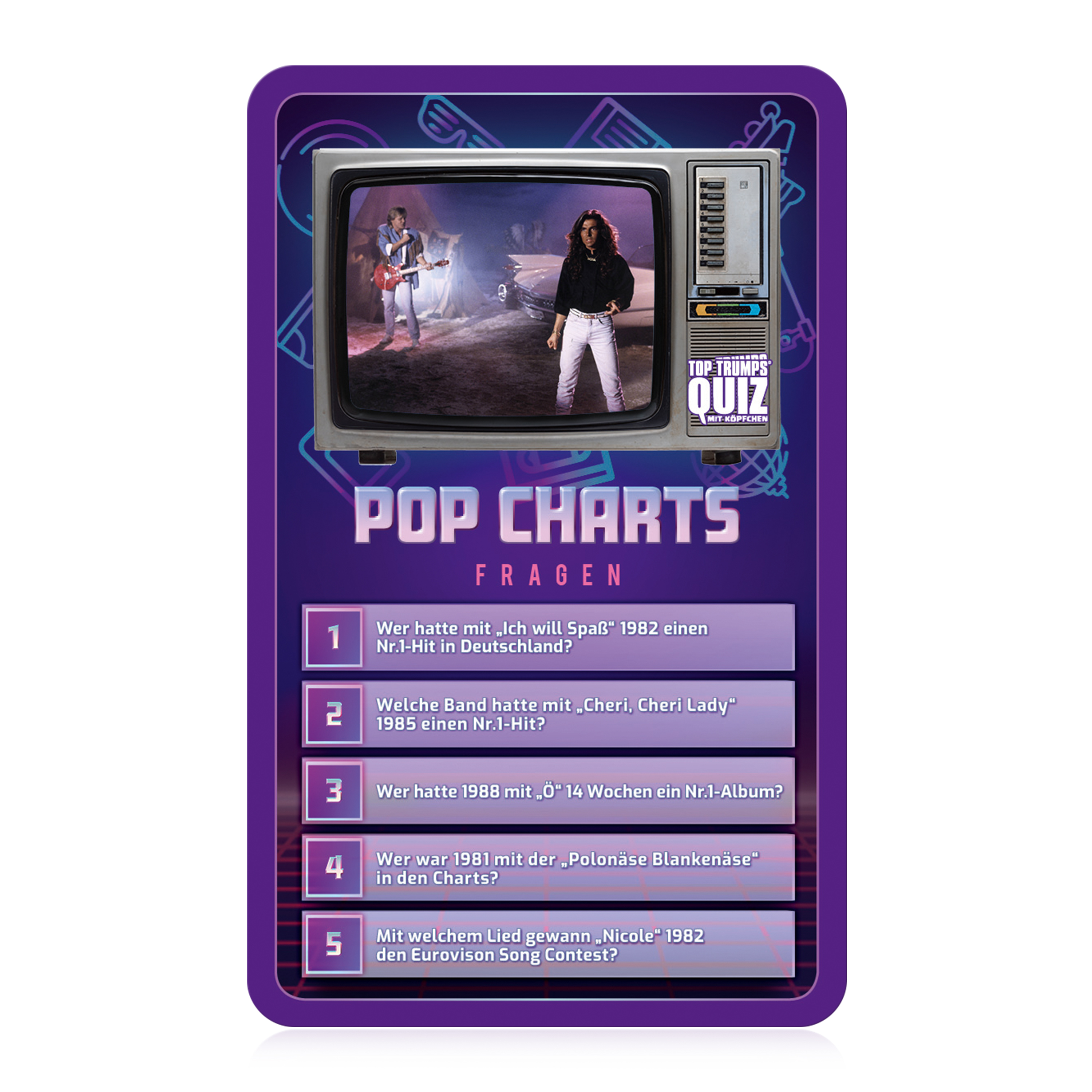 Top Trumps Quiz 80er 