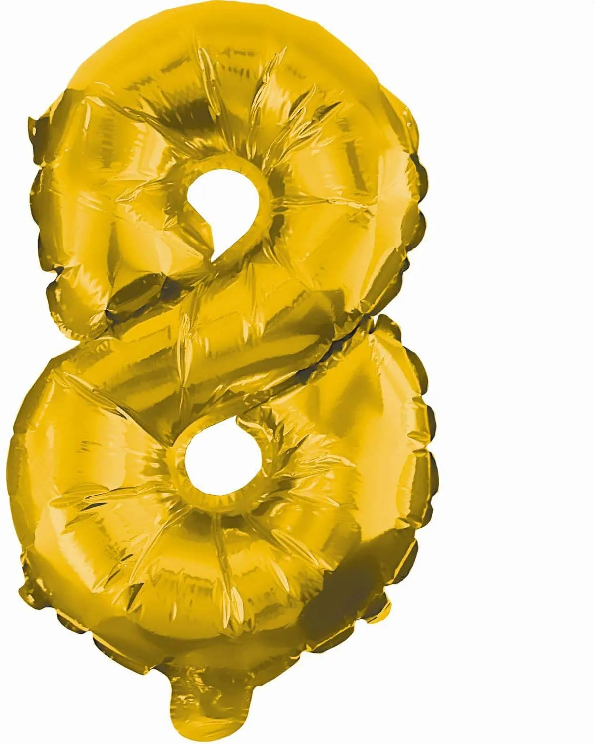Procos - Folienballon - Zahl "8"" (33cm, gold)