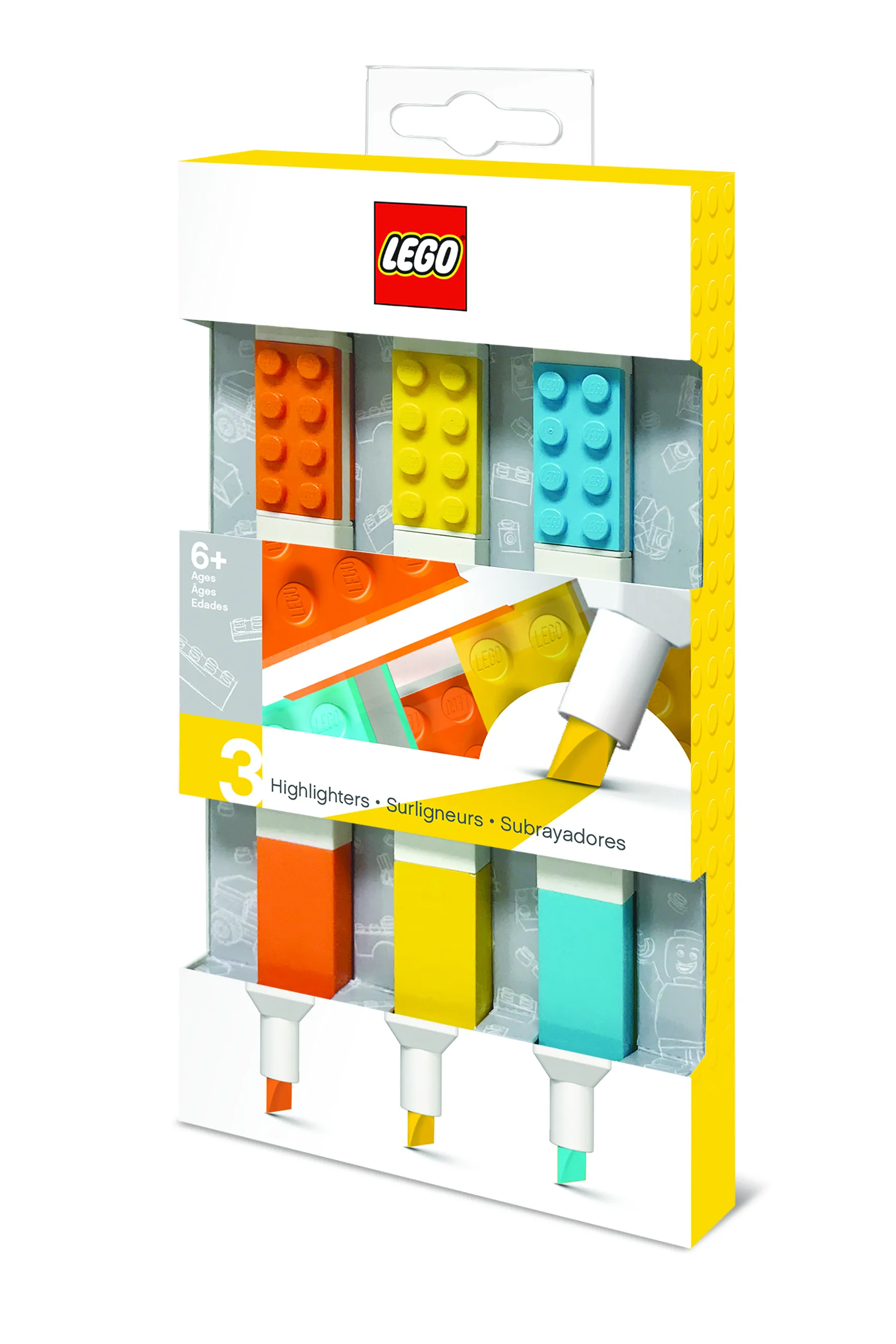 LEGO Textmarker - 3 Farben in Geschenkverpackung