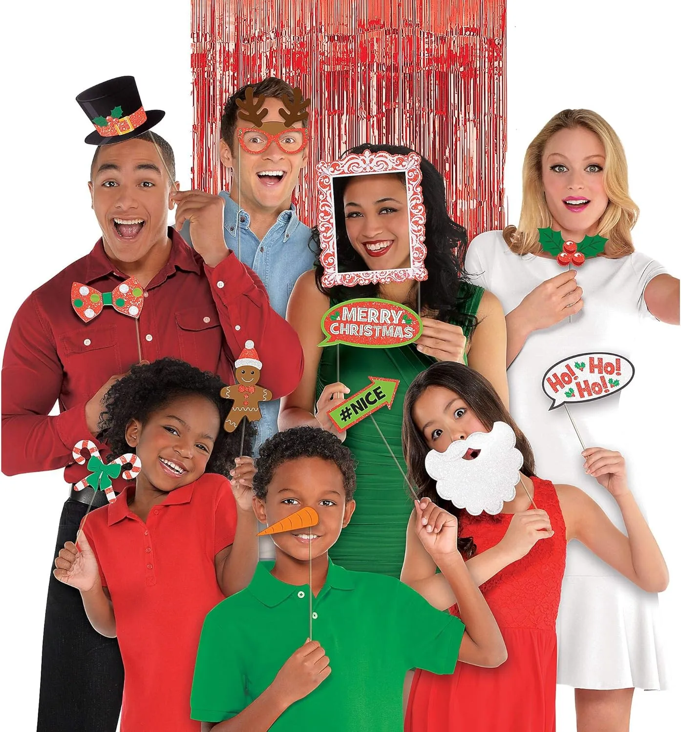 Amscan 398989 - Fotorequisiten-Set - Christmas