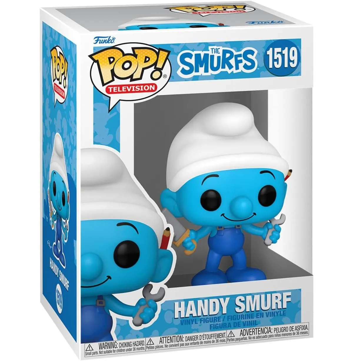 Funko Pop! - Die Schlümpfe #1519 - Handy Smurf / Handyschlumpf