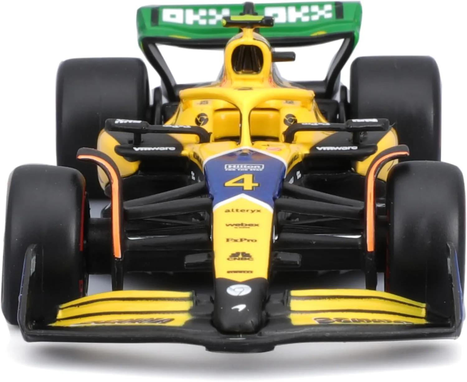 Bburago 18-38214 - Modellauto - F1 MCLaren MCL38 "Monaco (Senna)" #4 Norris, '24 (Maßstab 1:43)