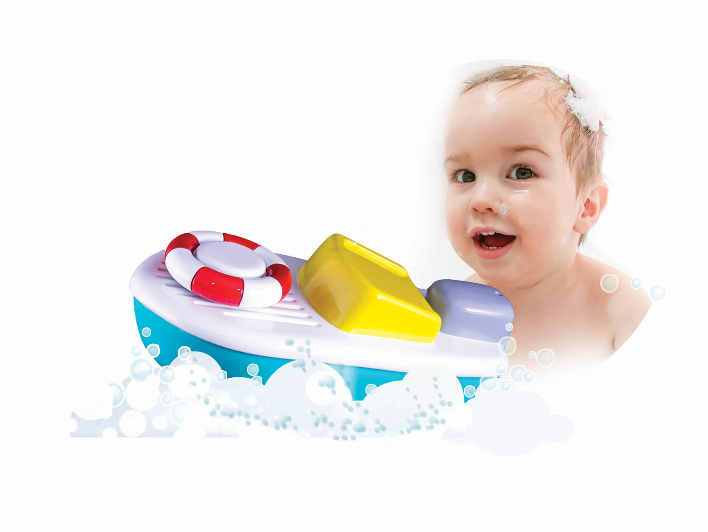 BB Junior 16-89002 - Spielzeugboot - Splash 'n' Play »Twist & Sail«