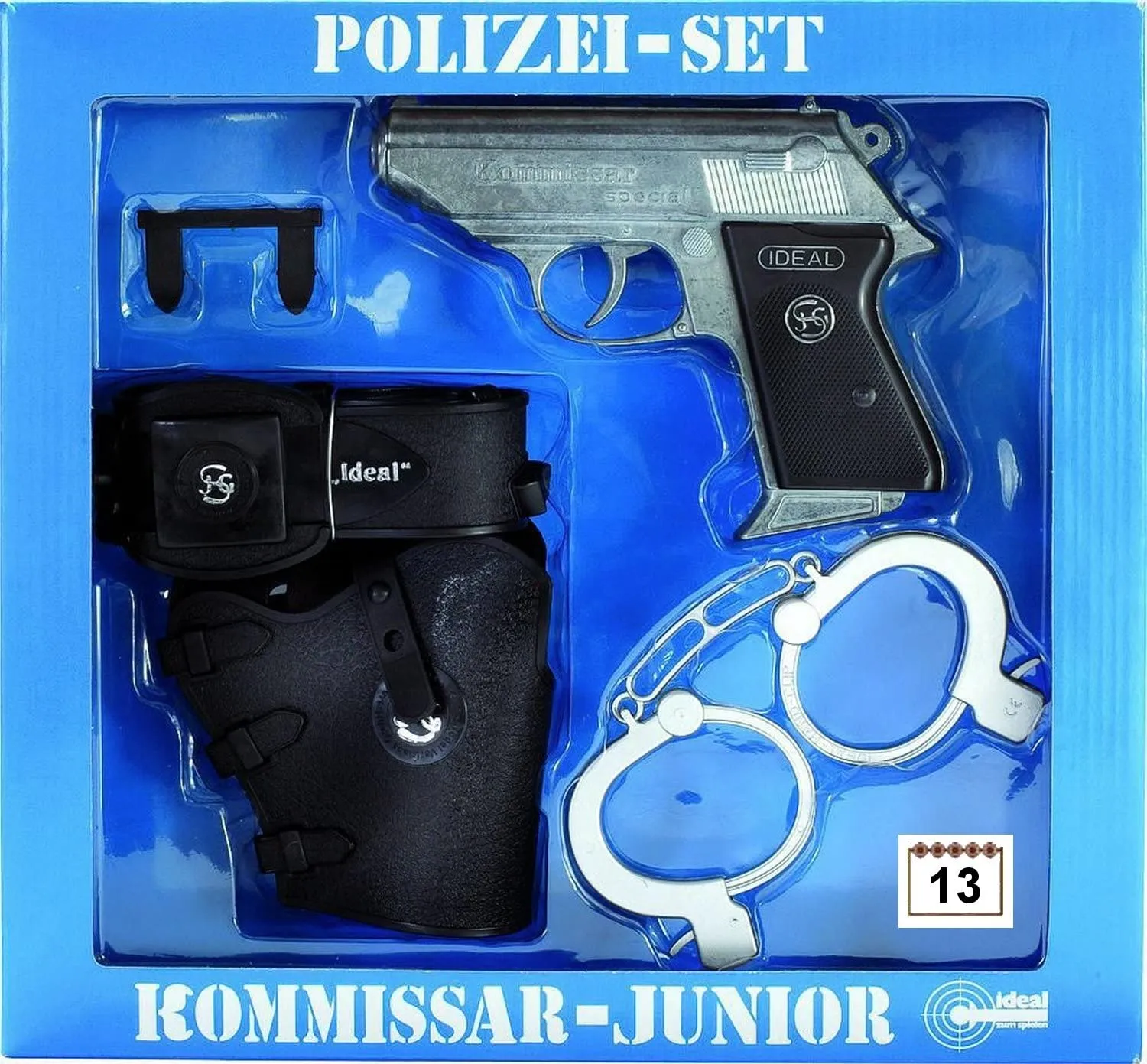 Polizei-Set Komissar-Junior (Pistole, Gürtel, Holster, Handschellen)