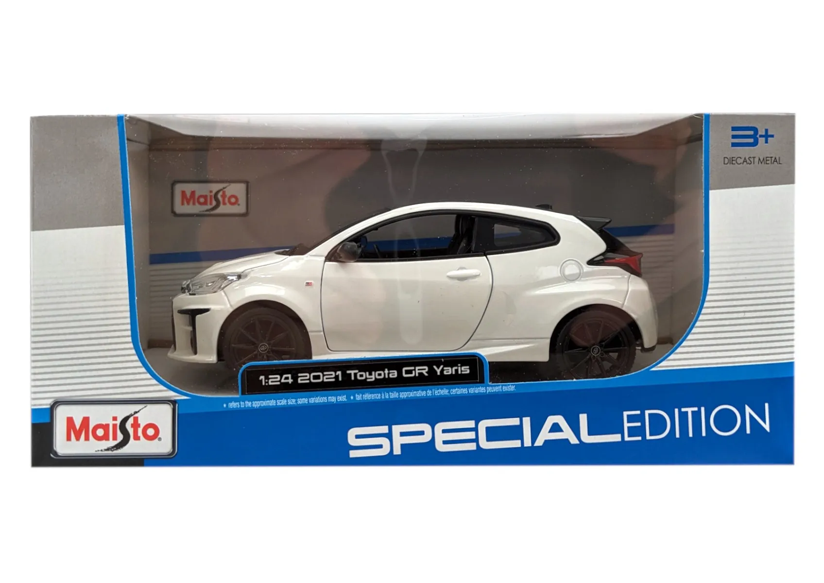 Maisto 32909 - Modellauto - Toyota Yaris '21 (weiß, Maßstab 1:24)