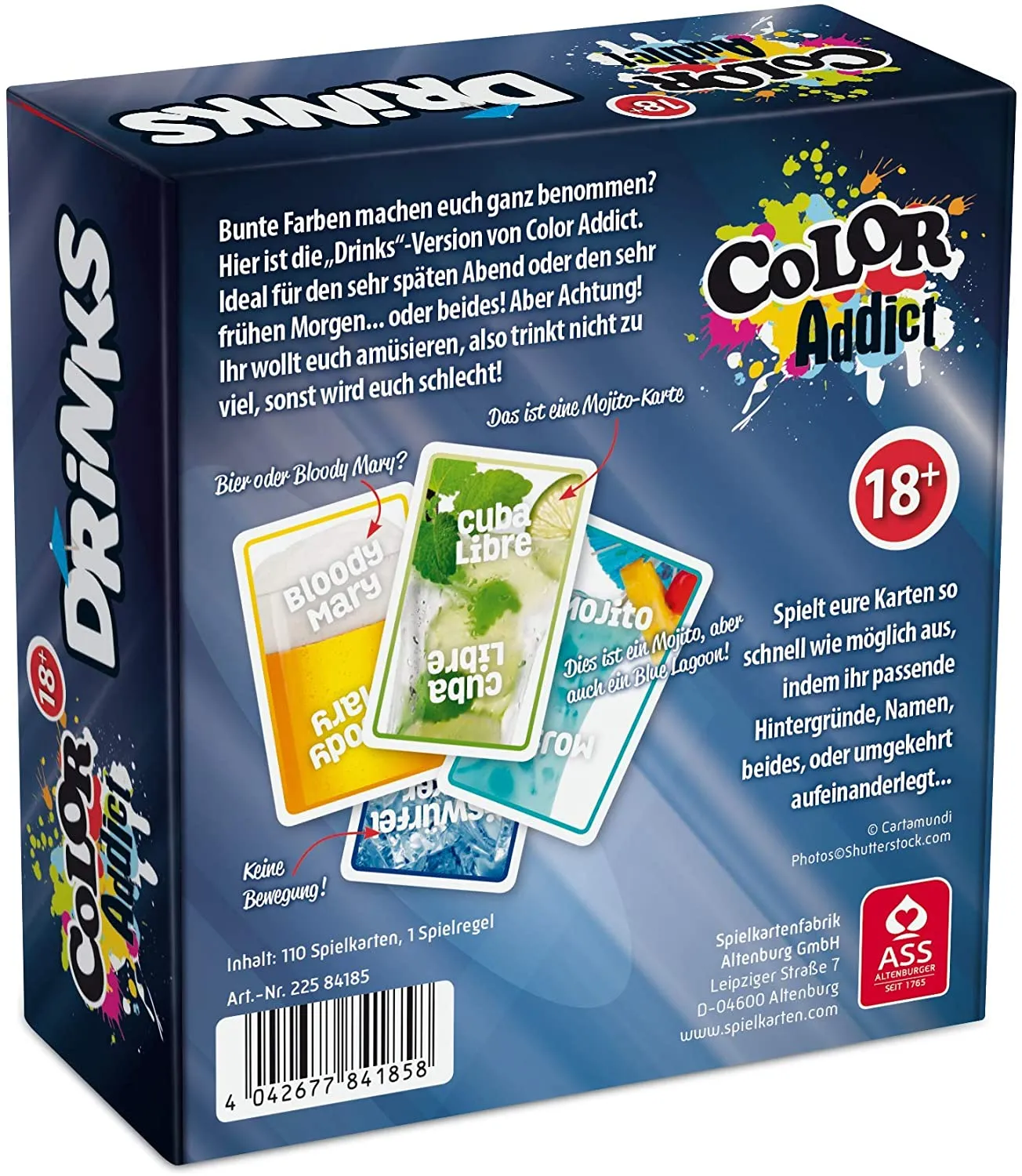 ASS Altenburger - Kartenspiel - Color Addict Drinks
