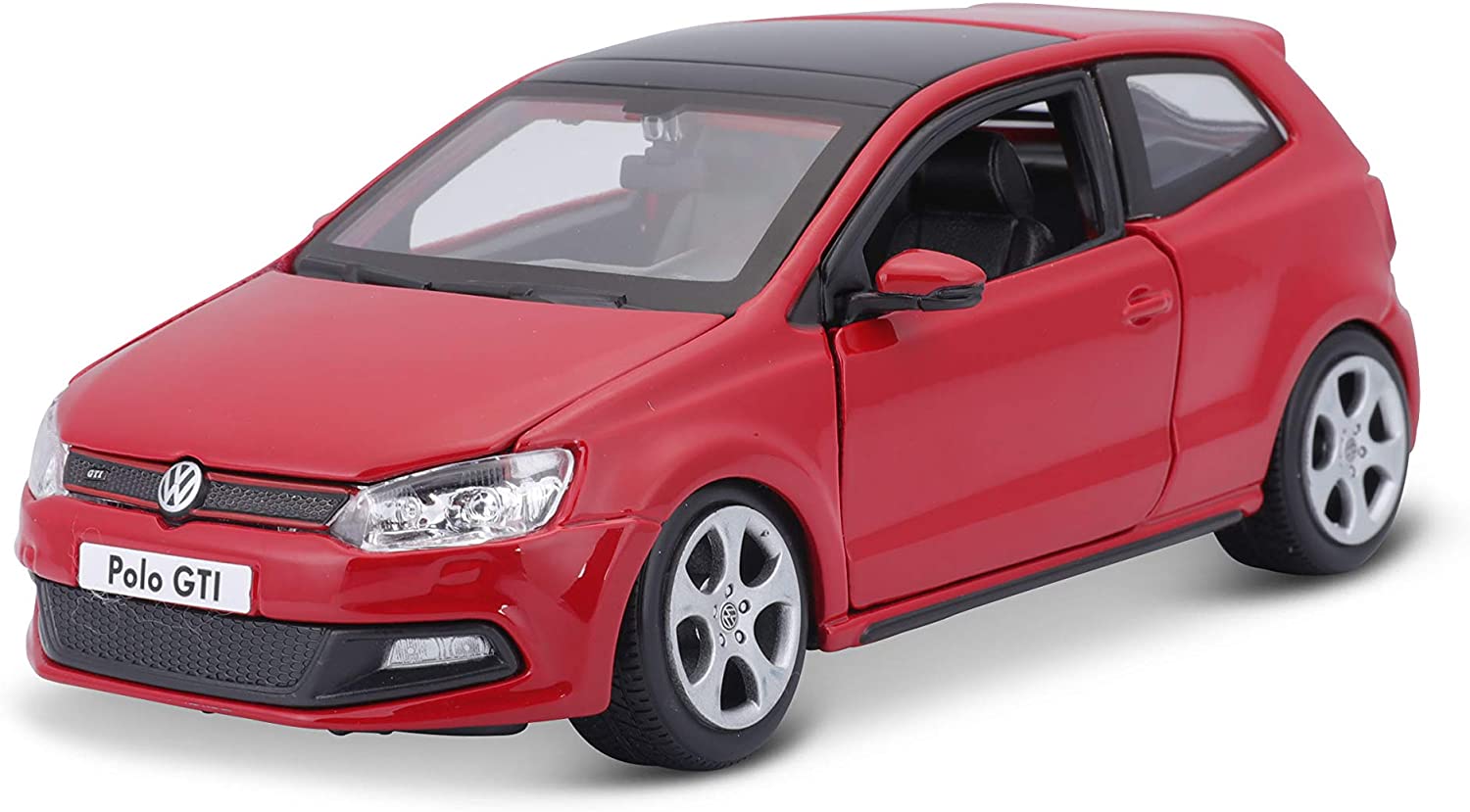 Bburago 18-21059 - Modellauto - VW Polo GTI Mark 5  (rot, Maßstab 1:24)