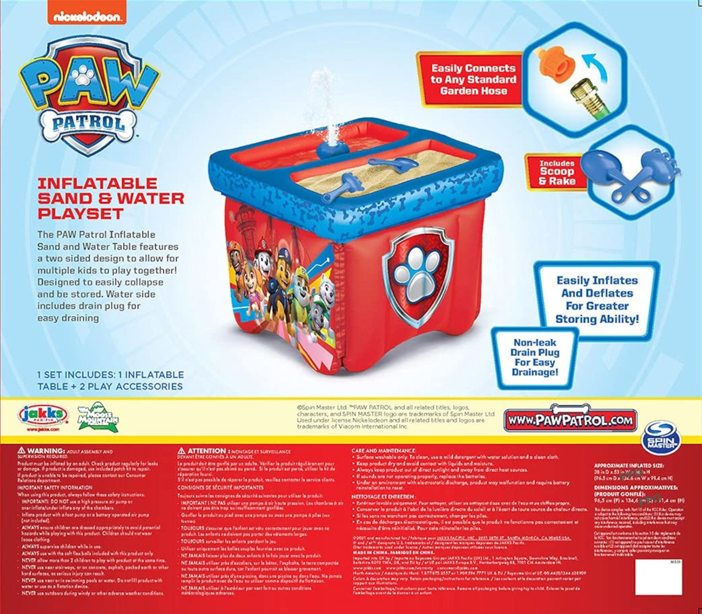 Spin Master 603841 - Paw Patrol - aufblasbarer Sand- & Wasserspieltisch