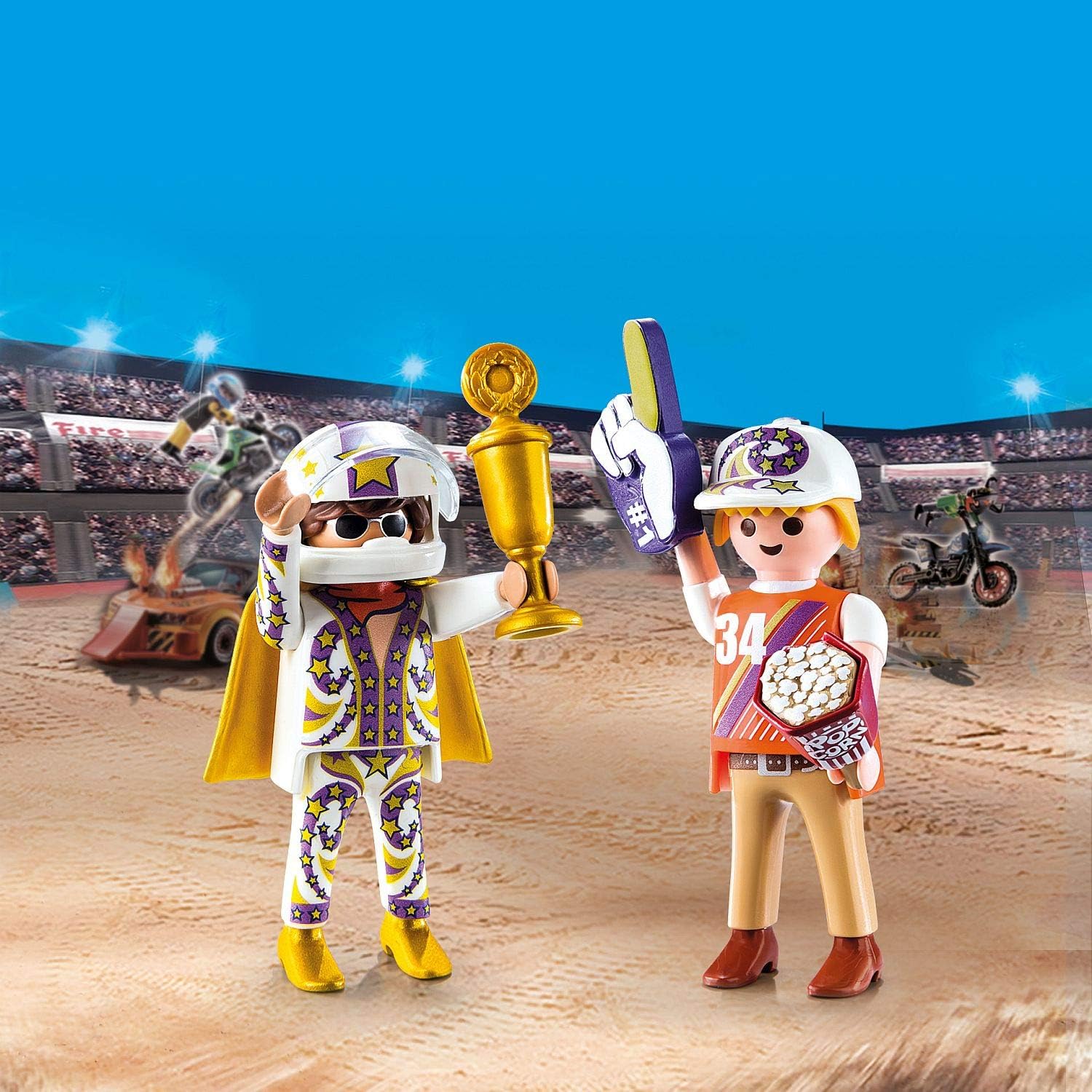 Playmobil Spielfigur - Stuntshow-Team (2er Pack)