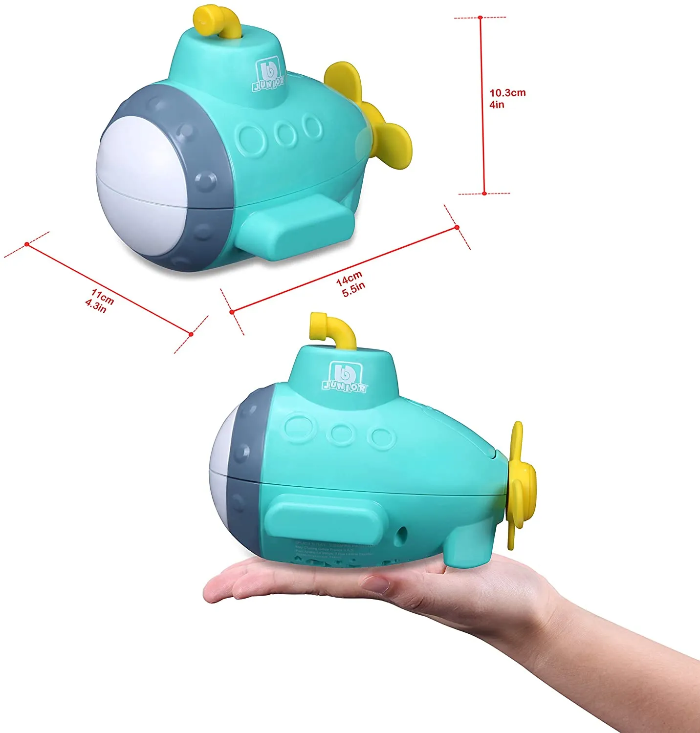 BB Junior 16-89001 - Spielzeugboot Splash 'n Play - Submarine Projector