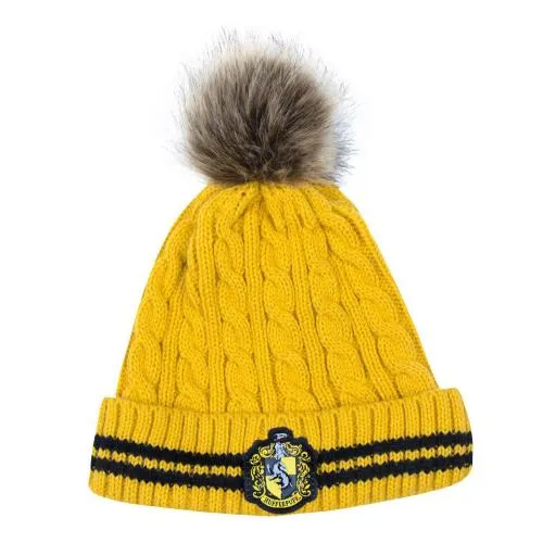 Harry Potter Beanie mit Pom-Pom - Hufflepuff