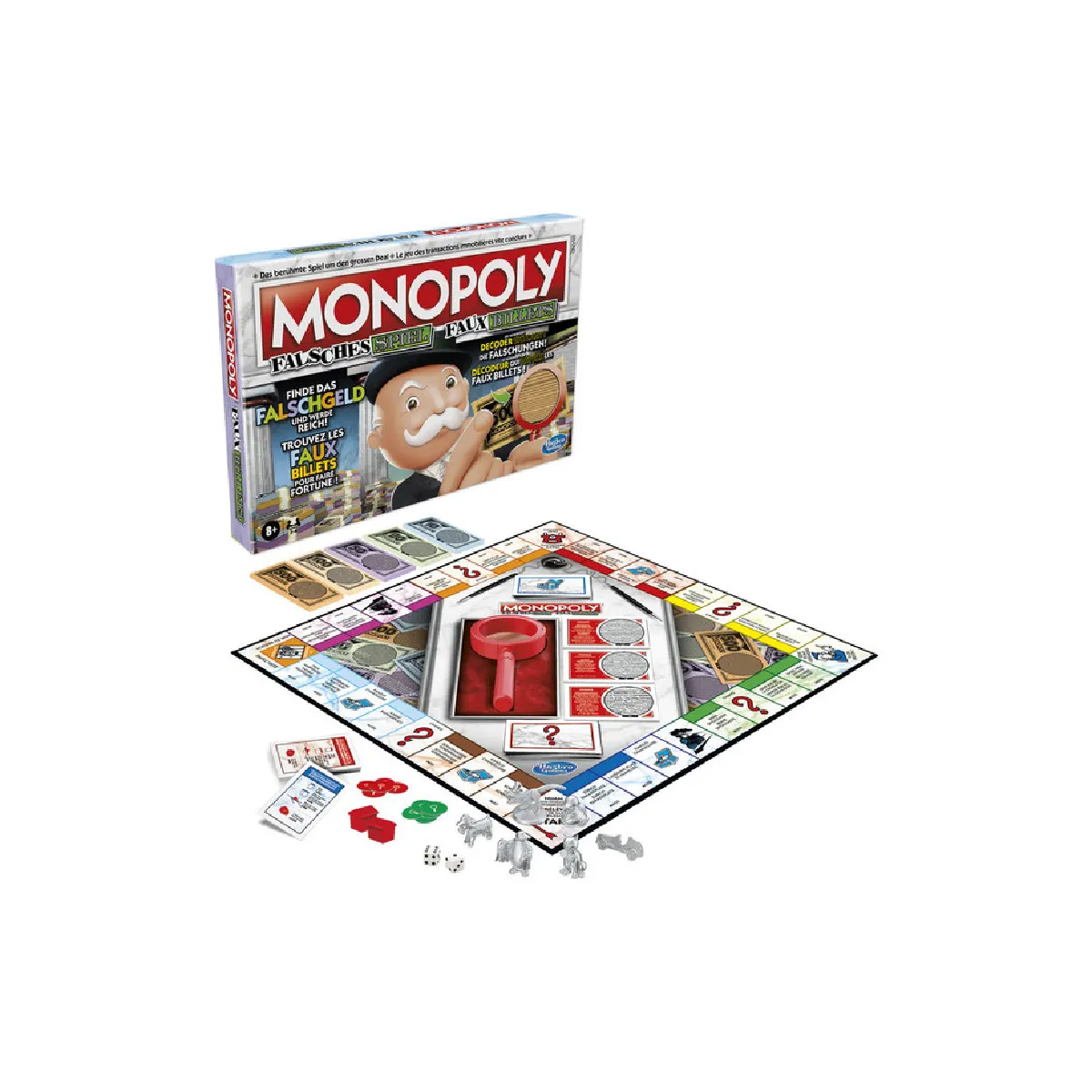 Hasbro - Brettspiel - Monopoly Falsches Spiel (deutsch/französisch)
