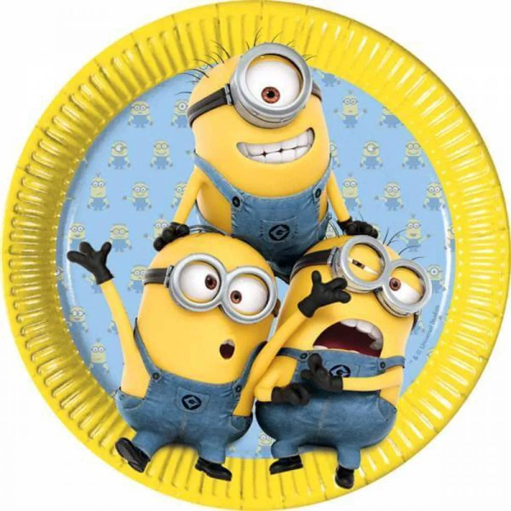 Procos - Minions - Pappteller (Ø23cm, 8 Stück) Procos - Minions - Pappteller (Ø23cm, 8 Stück)