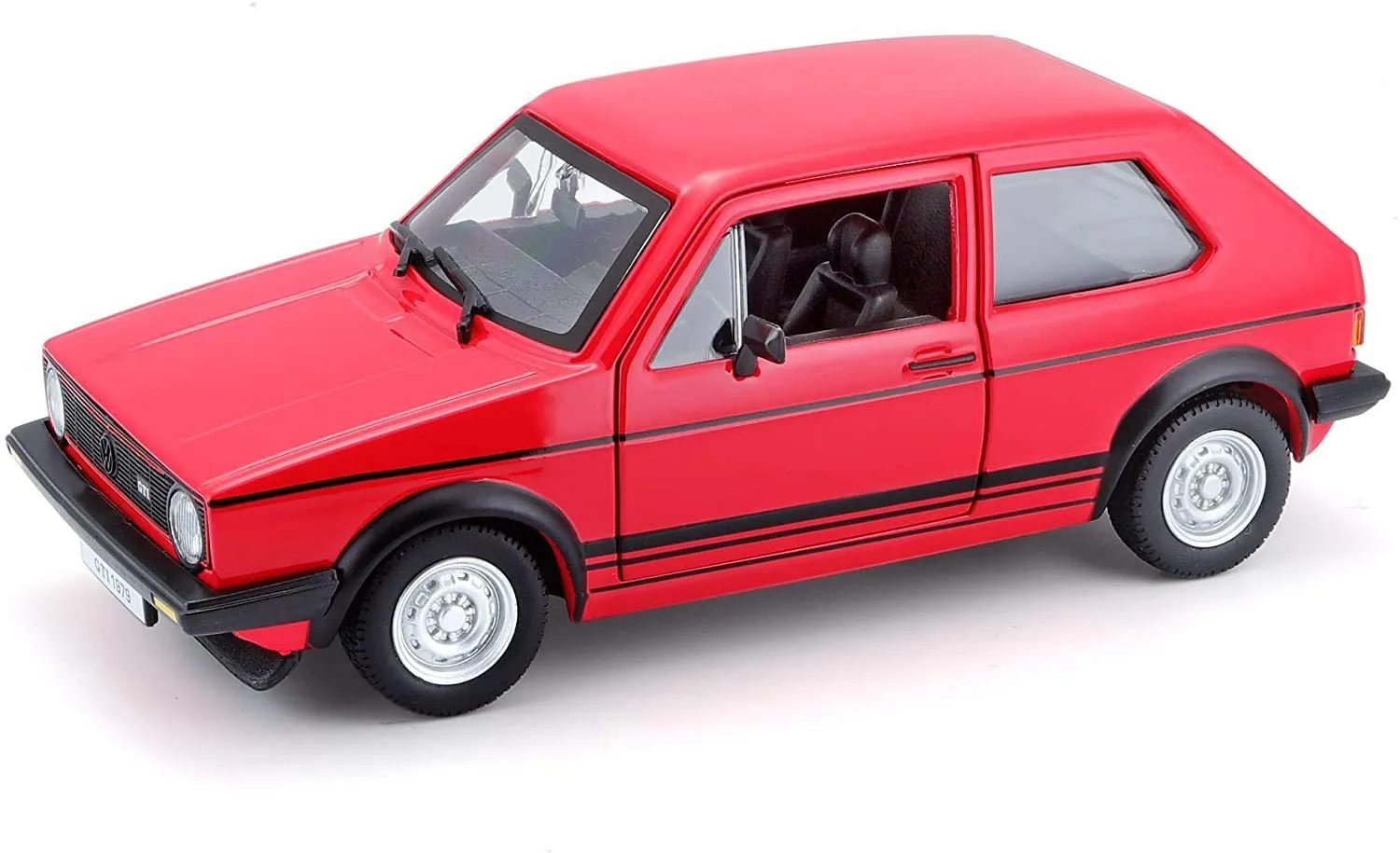 Bburago 18-21089 - Modellauto - VW Golf 1 GTI 1979 (rot, Maßstab 1:24)