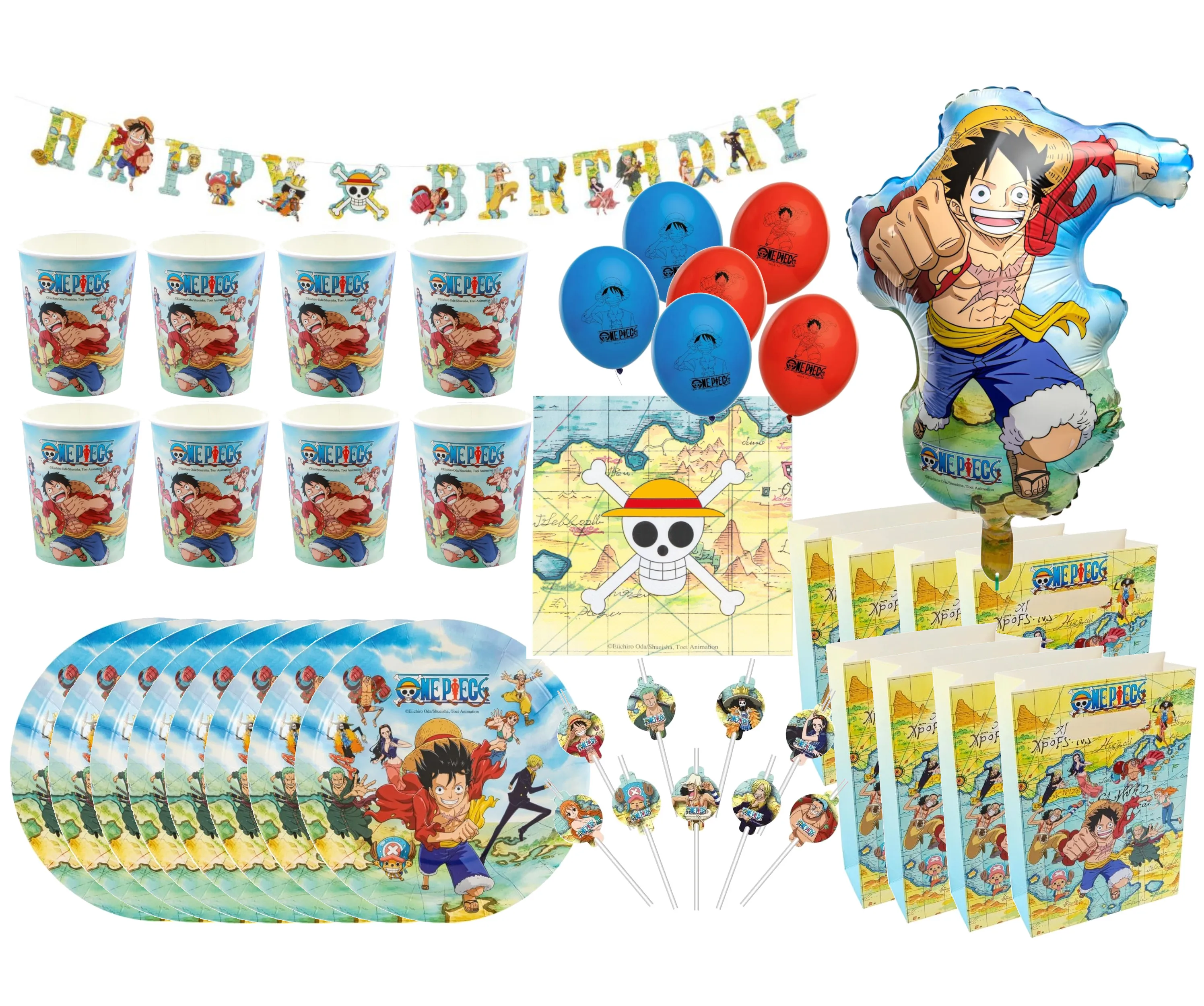 One Piece - Kindergeburtstags-Set (61-teilig)