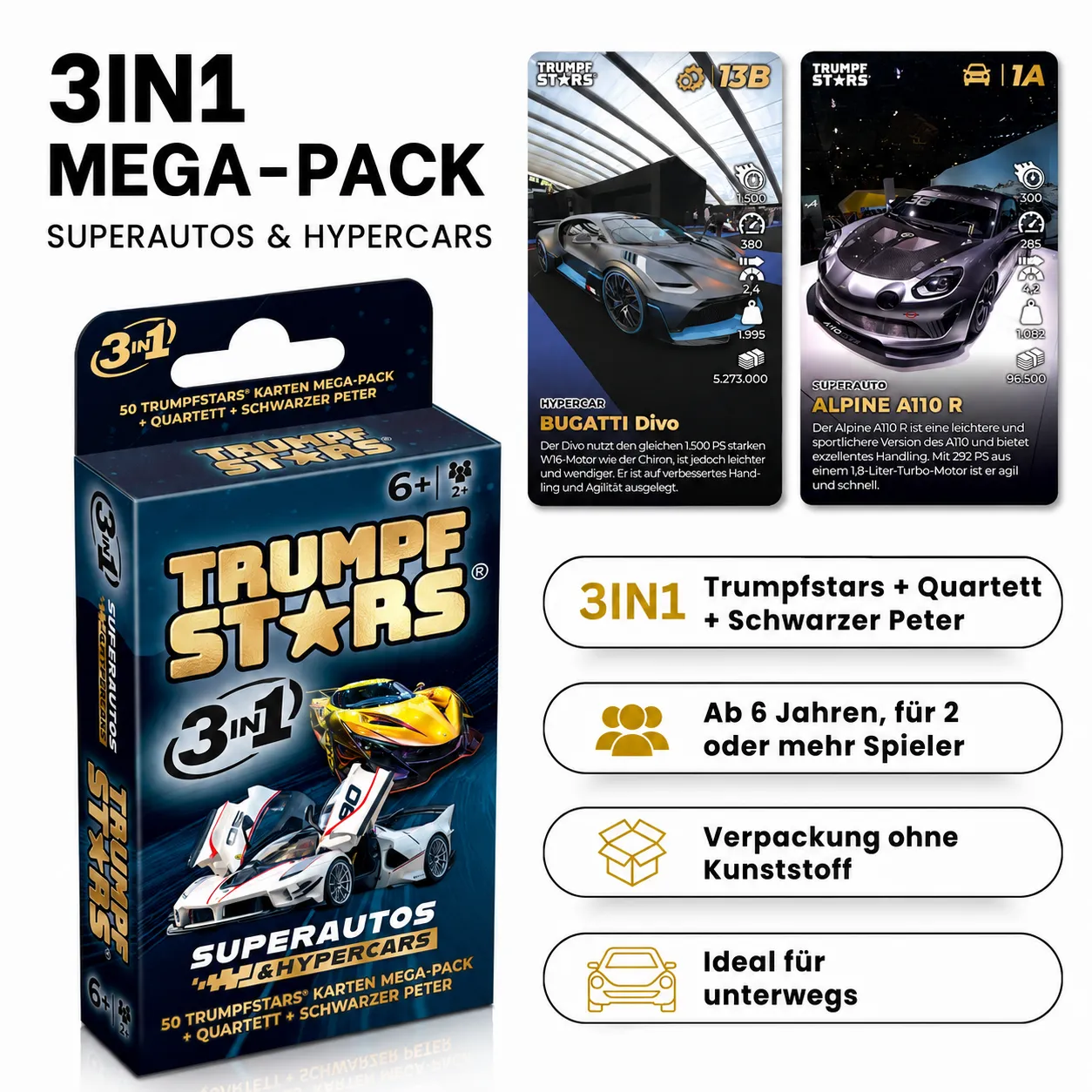 Trumpfstars - Superautos & Hypercars (3 in 1)