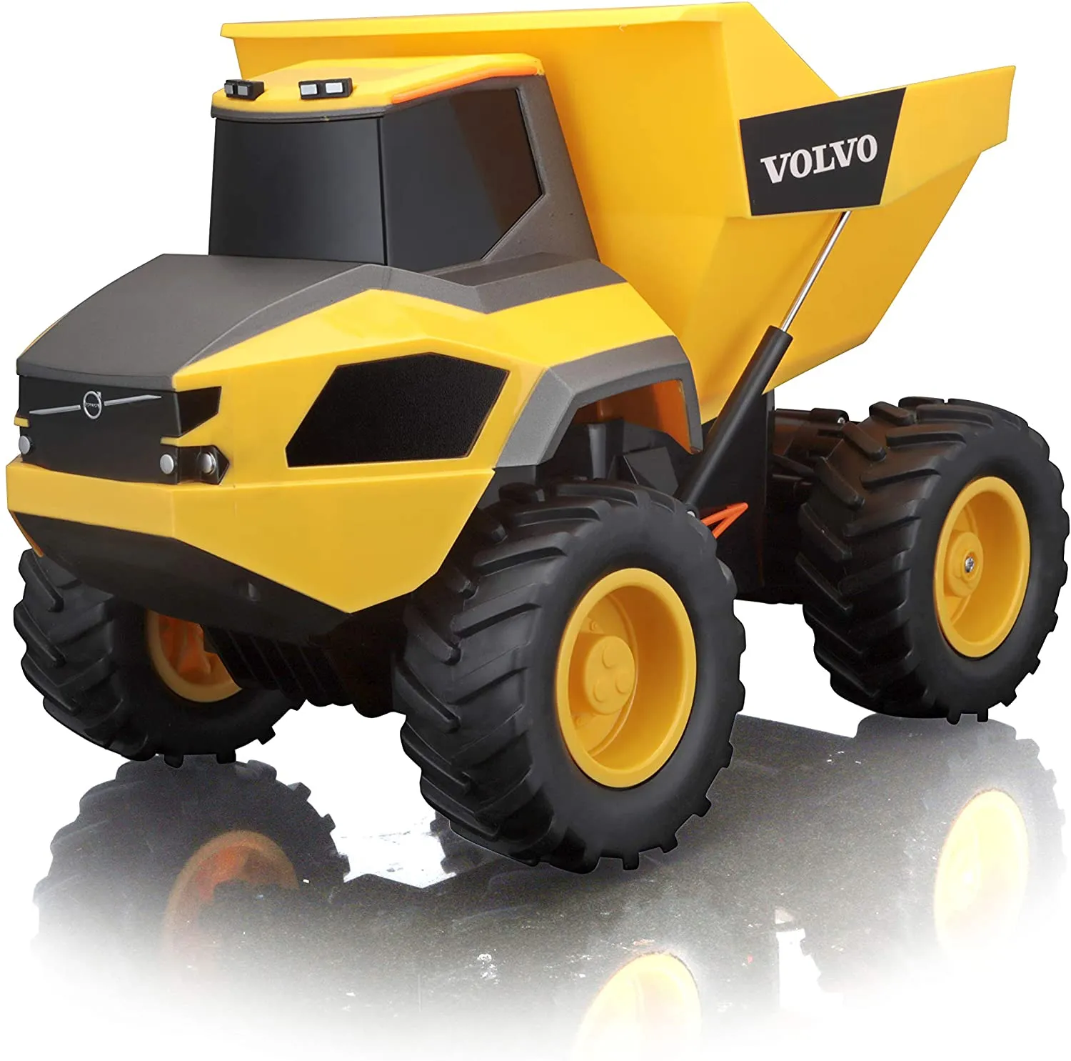 Maisto Tech 82056 - Ferngesteuertes Auto - Volvo A25 Kipper (gelb, 30cm)