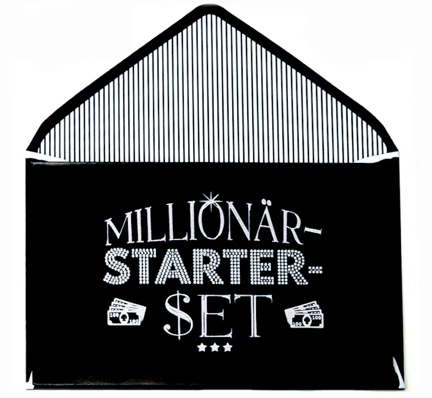 Depesche - Geldgeschenk-Klappkarte "Millionär-Starter-Set"