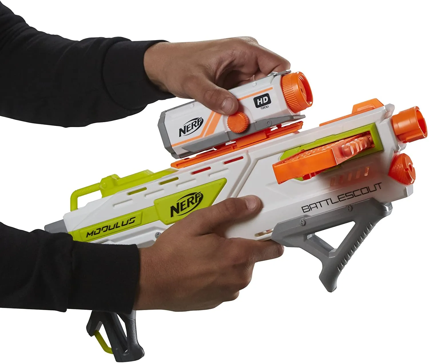 Hasbro B1756EU40 - Nerf - N-Strike Elite Modulus »Battlescout ICS- 10« + Neopren Wasserspaßball