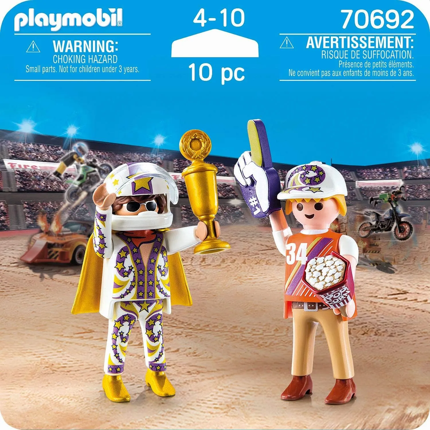 Playmobil Spielfigur - Stuntshow-Team (2er Pack)