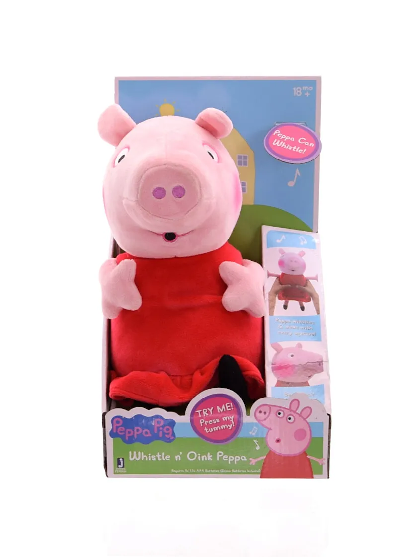 Peppa Wutz Plüschfigur mit Sound (30cm, englische Sprachausgabe)