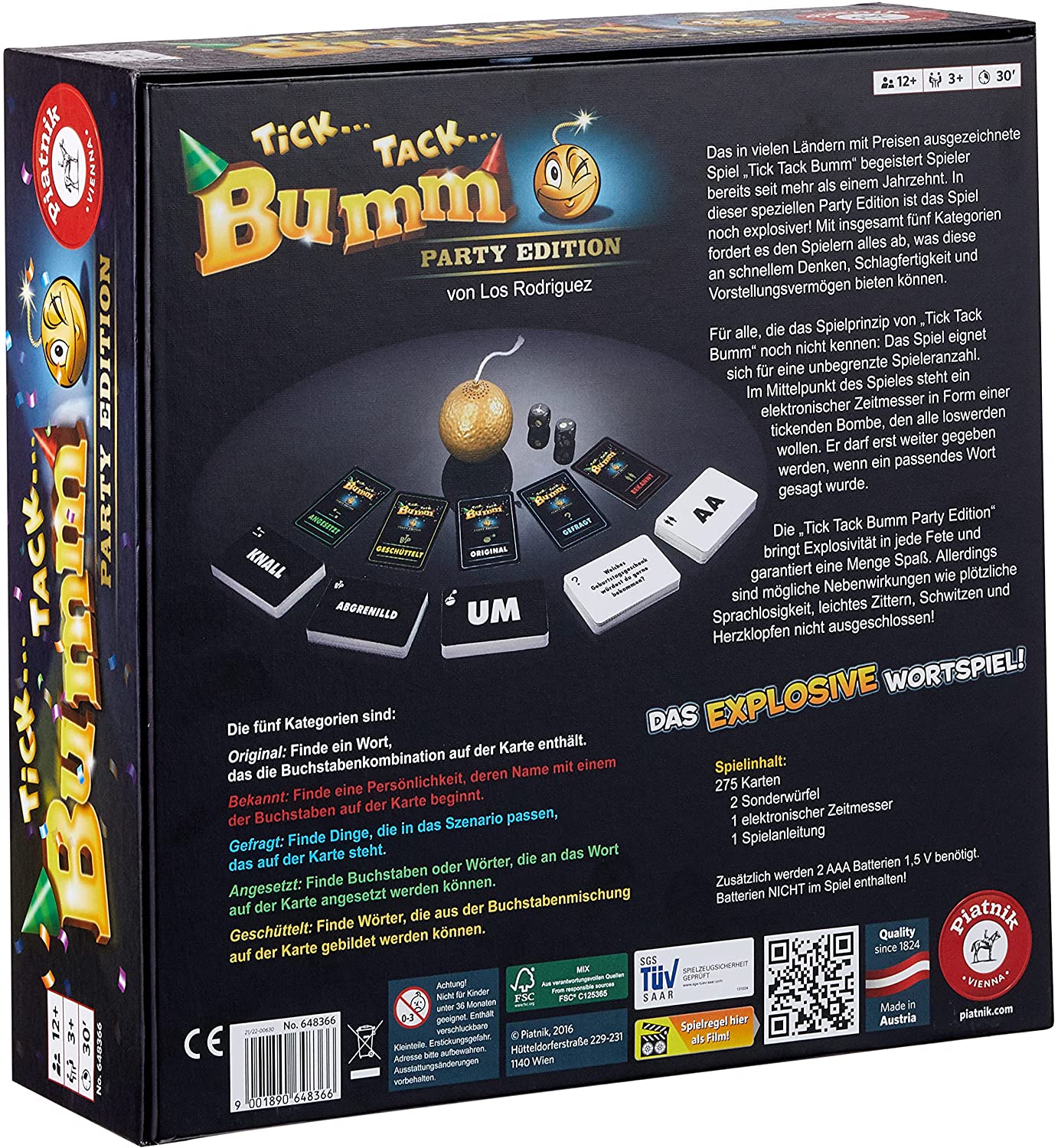Piatnik - Tick Tack Bumm - Party Edition Piatnik - Tick Tack Bumm - Party Edition