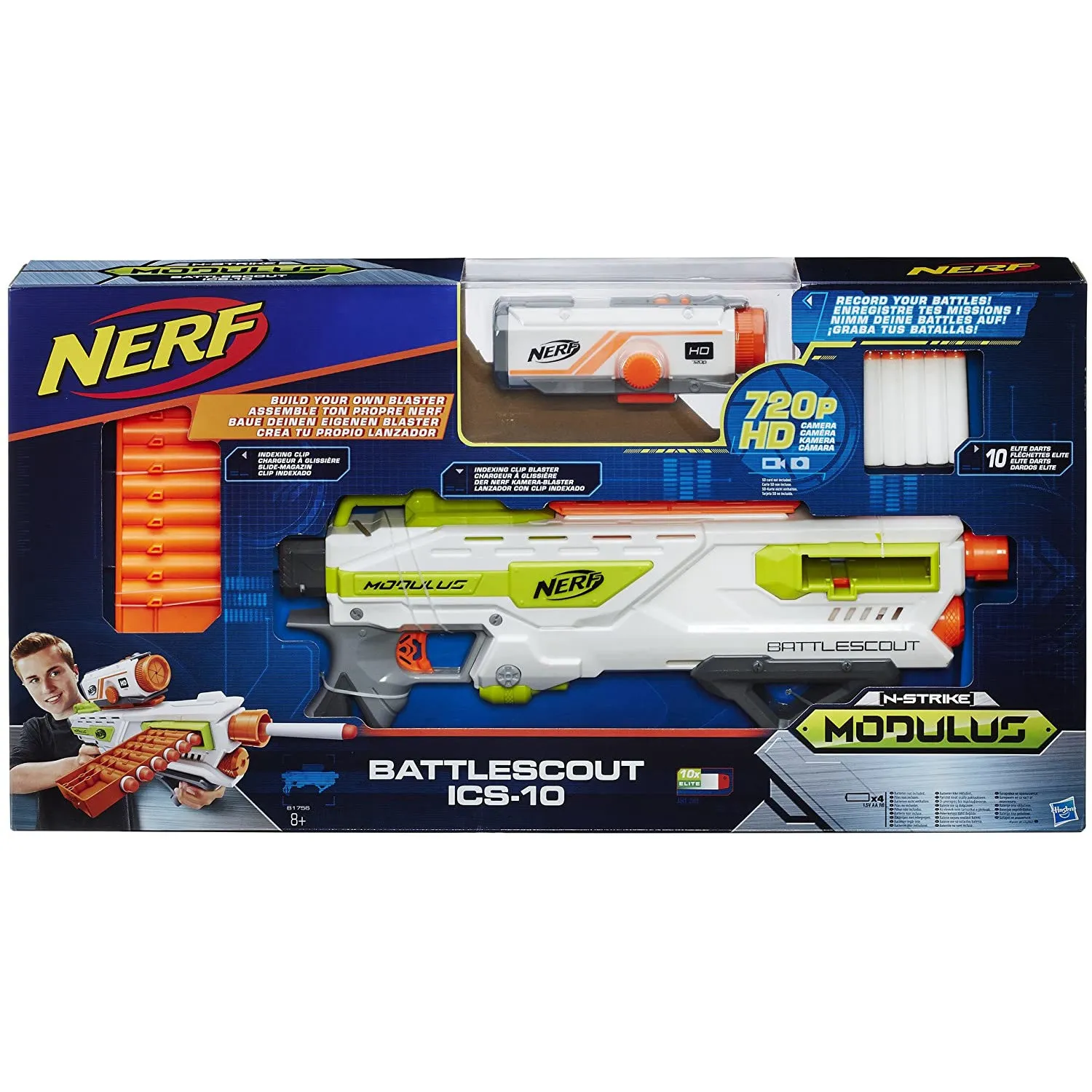 Hasbro B1756EU40 - Nerf - N-Strike Modulus »Battlescout ICS- 10«