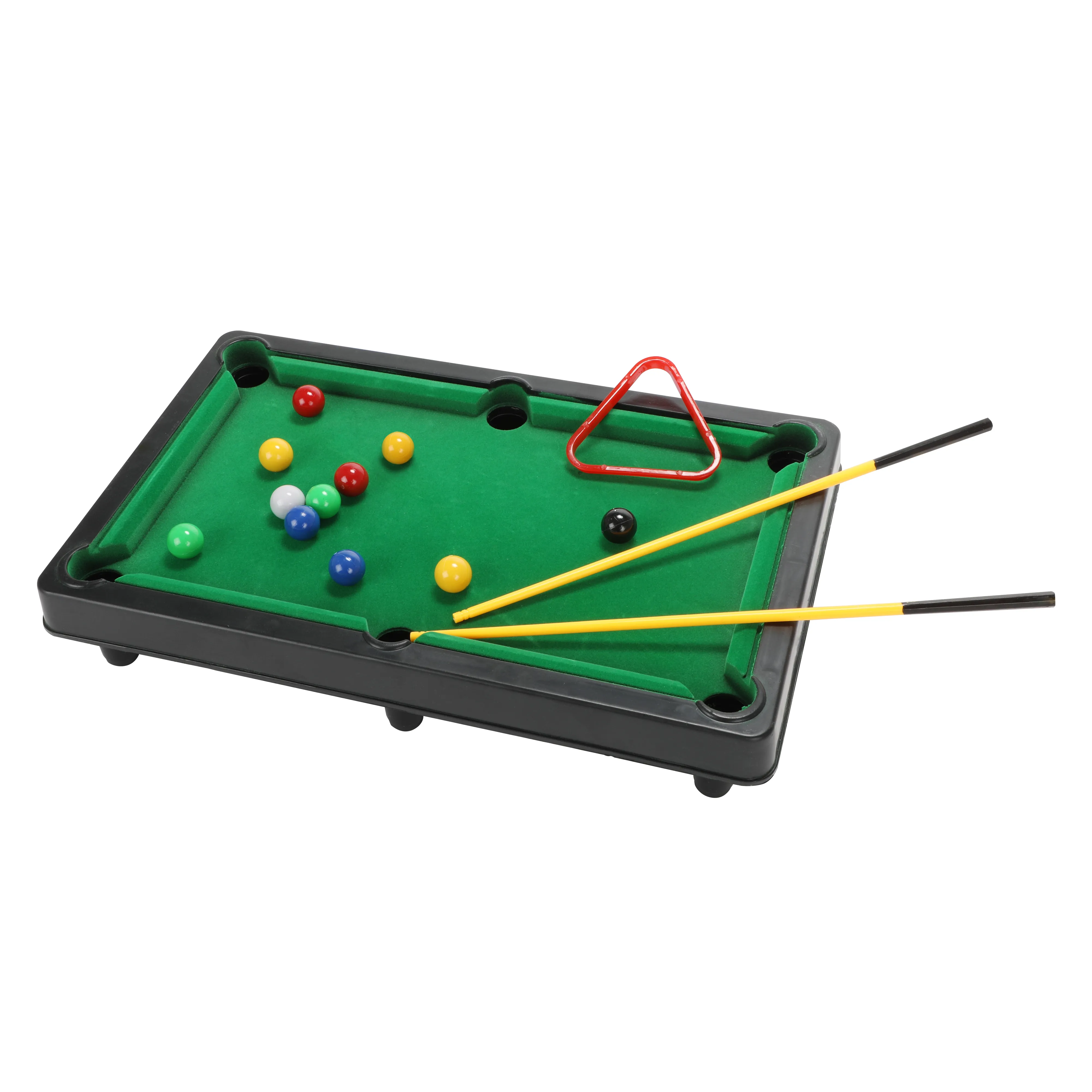 Toi-Toys - Mini Billardtisch Snooker Spiel mit Queues und Bällen